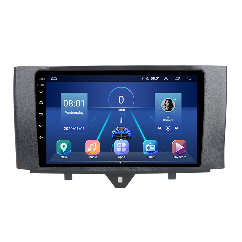 适用于2011-2015款奔驰smart大屏智能高清安卓GPS导航蓝牙无线carplay